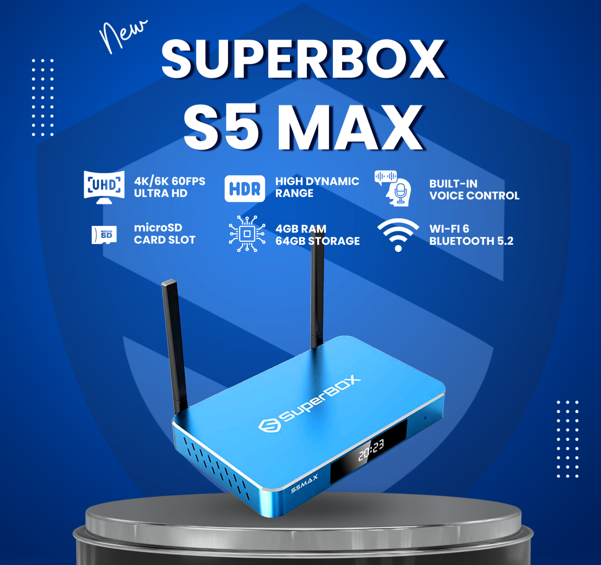 Wholesale 2024 SuperBox S5 MAX - Fully Load 6k 4GB Ram (20x Units)