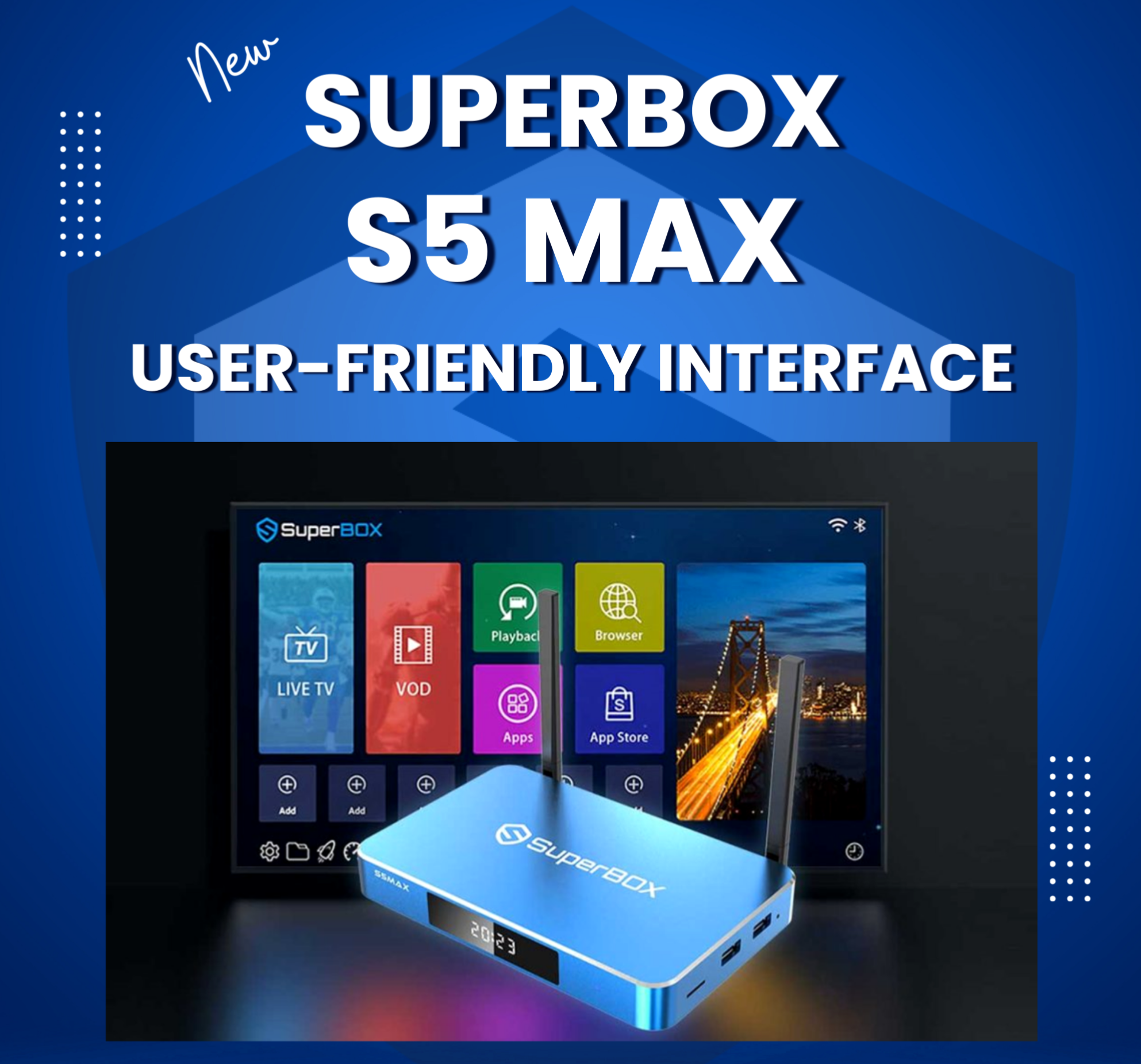 Wholesale 2024 SuperBox S5 MAX - Fully Load 6k 4GB Ram (20x Units)